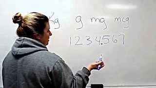 Convert k to g to mg to mcg Convert k to g to mg to mcg