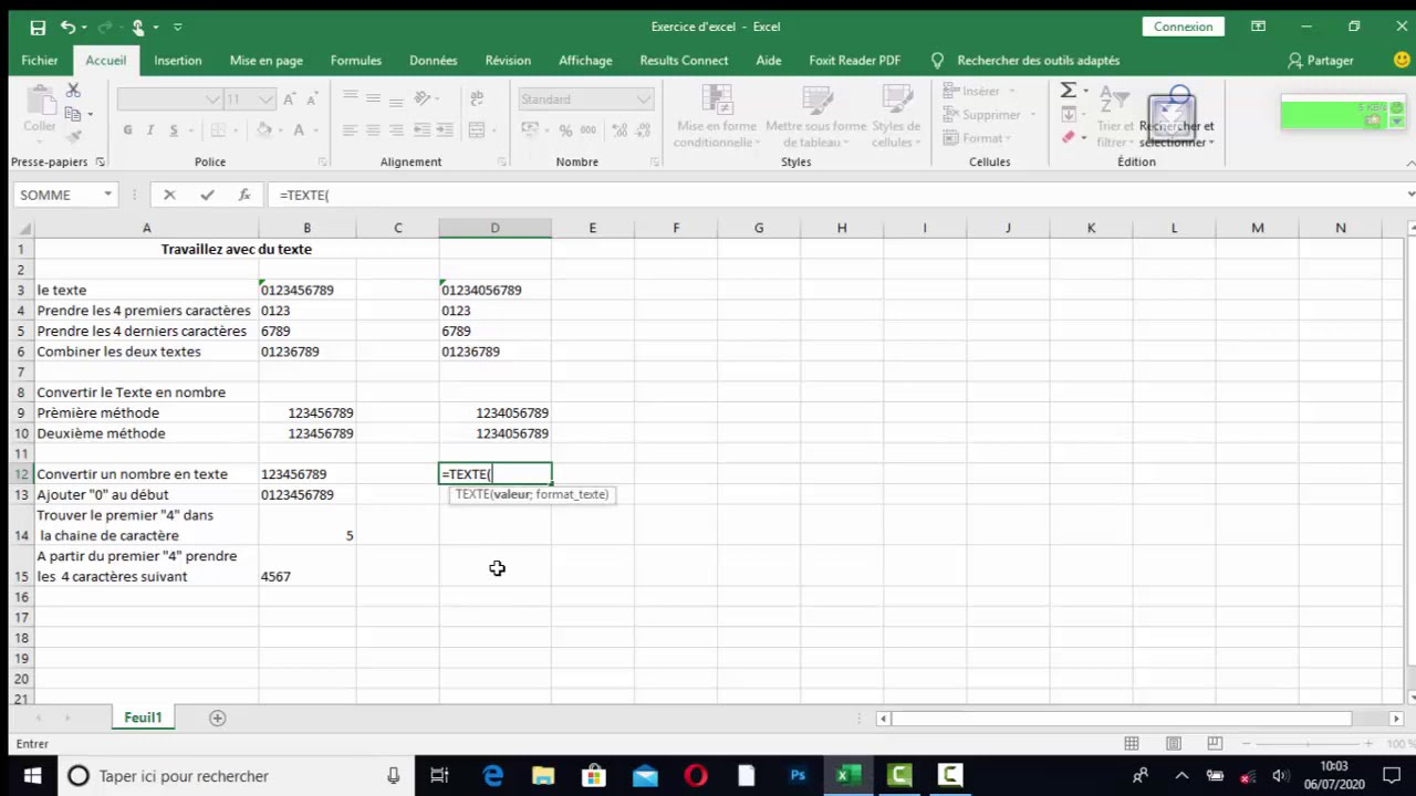 TUTO Excel 2016 COMMENT UTILISER LES FONCTIONS TEXTES YouTube Tuto excel 2016 comment utiliser les fonctions textes youtube