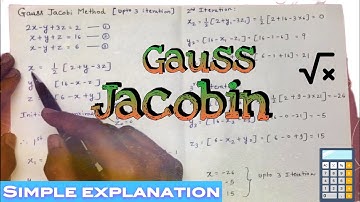 Gauss Jacobi method | Maths engineering | numerical example | Vishal Raut