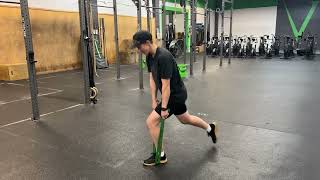 How To Band Resisted Step Back Lunge | Invictus Fitness