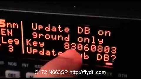 Bendix King KLN 89B - Update The Database