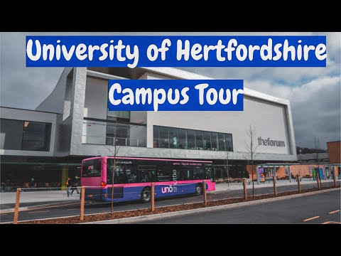 University Of Hertfordshire Tour - Student Accommodation, Buildings, Library.
