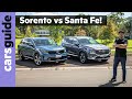 Hyundai Santa Fe vs Kia Sorento 2021 comparison review: 7-seater diesel AWD SUVs face off!