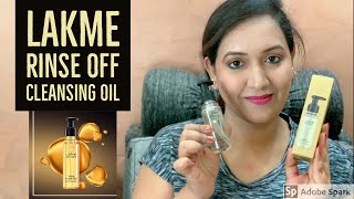 Lakme Absolute Argan Oil Radiance Rinse Off Cleansing Oil review|Honest Review & Live Demo|lakme