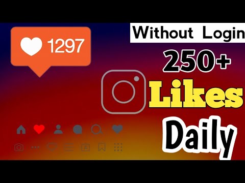 Get 250 Likes Daily Without Login | How to increase Instagram likes| likes trick