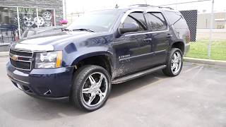 2011 CHEVROLET TAHOE LTZ WITH 22 INCH CHROME RIMS & TIRES