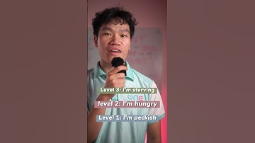 3 cấp độ của đói bụng trong tiếng anh #shorts #ielts #onenglish