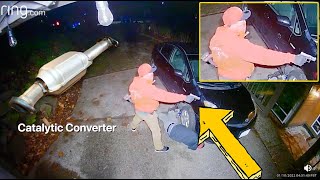 Armed Men Steal Catalytic Converter (Caught on Ring Camera)