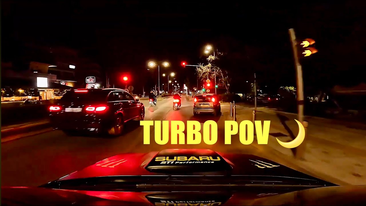 POV Night Drive in Greece with My Turbo LPG WRX | Raw Boxer Sounds & Street Vibes
