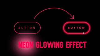 Cool Neon Glowing Button using HTML & CSS | Glowing Button | HTML & CSS | Now Coding