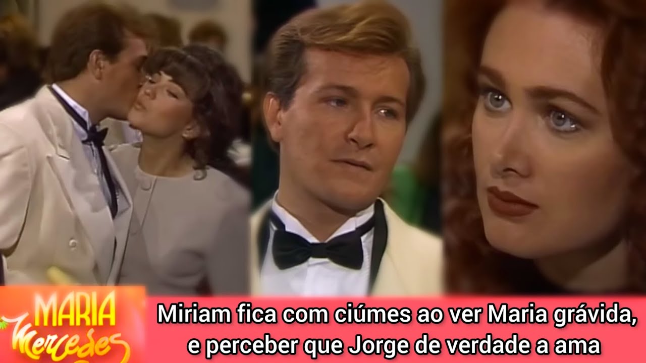 Maria Mercedes - Jorge demonstra seu amor por Maria na frente de Míriam, e a deixa com ciúmes