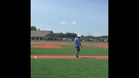 Chris Coy taking 3 grounders from SS at the PBR Futures Game in Indy. Class of 2024. 12 years old