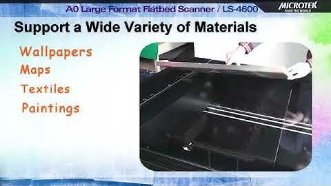 Microtek LS-4600 A0 flatbed scanner