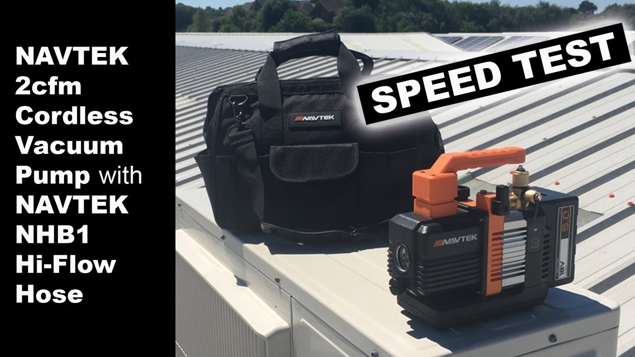 NAVTEK NP2DLM 2cfm Cordless Vac Pump Speed Test - YouTube