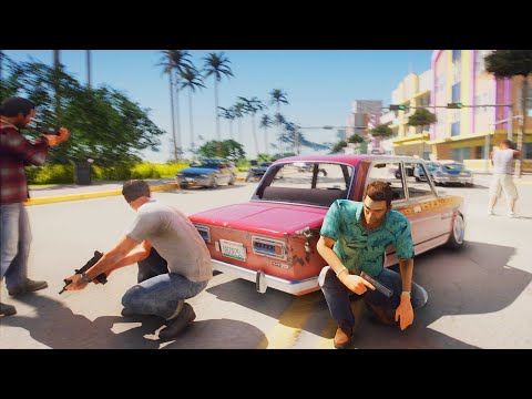 GTA: Vice City 2020 Remastered Gameplay ► RTX™ 3090 4K Ray Tracing Graphics [GTA 5 PC Mod]