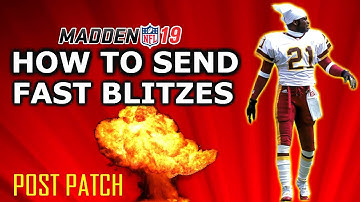 HOW TO SEND FAST BLITZES IN MADDEN:: MADDEN 19 POST PATCH TRICKS+TIPS