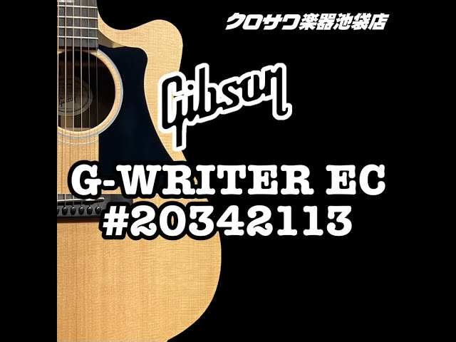 Gibson G-WRITER EC#20342113【プレイヤーポート搭載!】【エレアコ