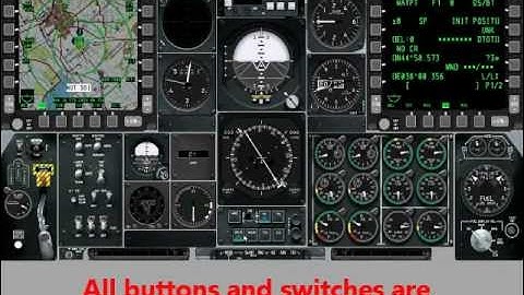 DCS A-10C cockpit implemented with HELIOS