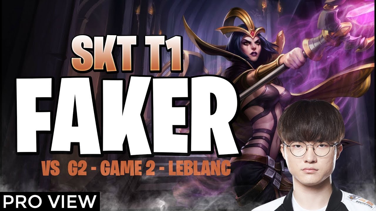 SKT Faker PROVIEW | vs G2 Esports Worlds 2019 Semi-Finals Game 2 - YouTube