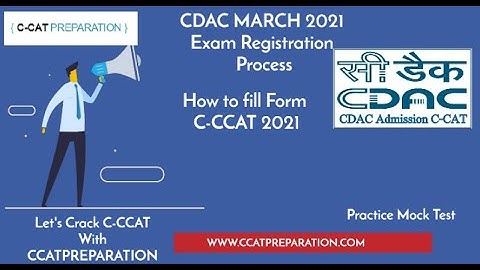 CDAC C-CAT MARCH 2021(JAN Exam ) Registration .How to Fill CDAC C-CAT 2021 Application Form Online