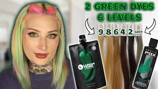 Will Green Dye Work on Dark Hair? (Testing 2 Dyes on 6 Levels!) 💚