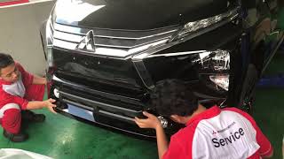 Gaharnya Xpander Ultimate pasang bodykit depan