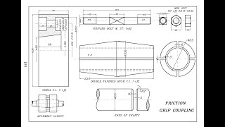 فيديو توضيحى لوصلة محاور احتكاكية كلابة  Friction Grip Coupling details with solidworks