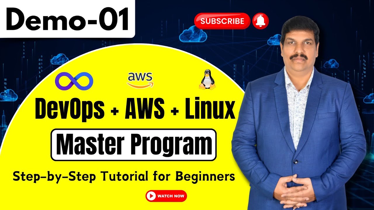 DevOps + AWS + Linux Master Program | Step-by-Step Tutorial for Beginners | DevOps Demo 01