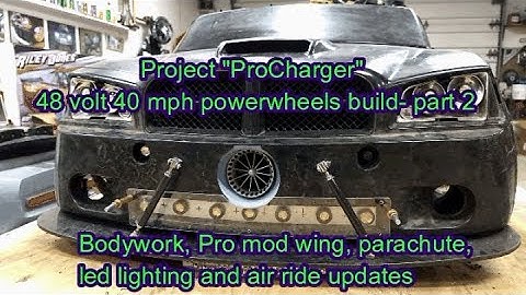 Project "ProCharger" 48 volt 40 mph powerwheels build- part 2