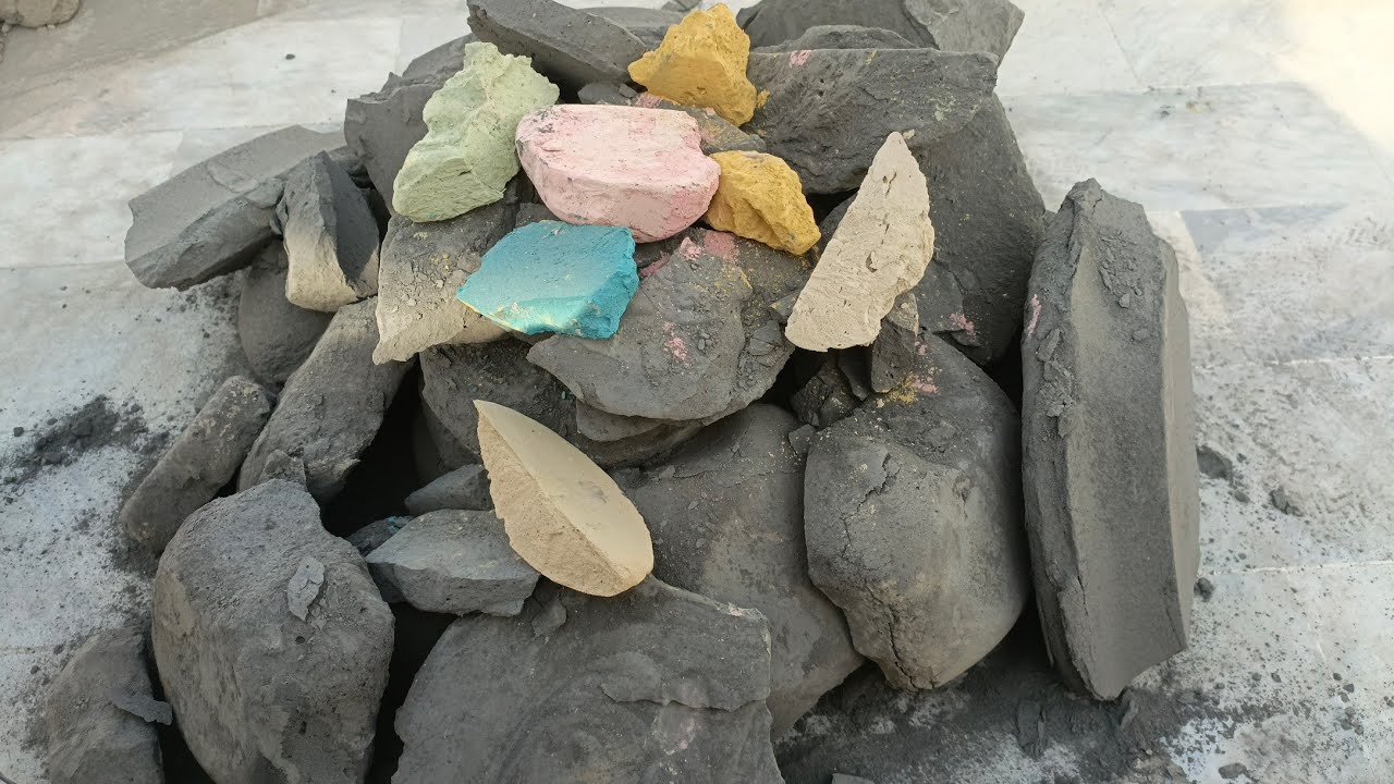 Asmr. Black dirt dry crumbling