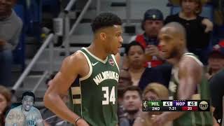 GIANNIS VS ZION PART 1 ! GIANNIS GOES OFF FOR 34 PTS ! BUCKS VS PELICANS !