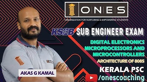 KPSC | KSEB SE | Digital Electronics | Microprocessors & Microcontrollers | Architecture of 8085