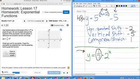 Lesson18 MyMathLab Graphing tools tutorial