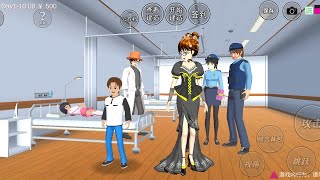 Drama game sakura school simulator mio sakit yuta & police semuanya sedih