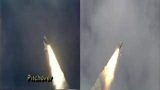 First Space Shuttle STS-1(1981) VS Last Space Shuttle STS-135(2011) LAUNCH || Side By Side