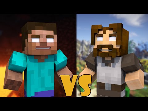 Evil Herobrine VS Good Herobrine - Minecraft