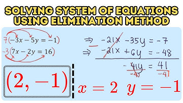 Solve System of Equations using Elimination Method (Part 2)