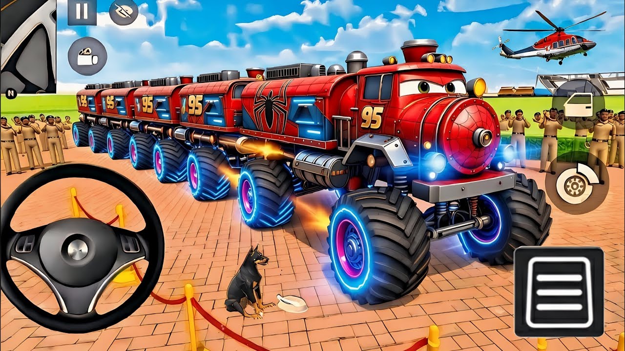 🤑Indian Theft Auto Simulator 🔥Indian Showroom Purchase💥Modify Large Luxury Monster Train & Car 😍Game