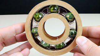 BALL BEARING | HOW TO MAKE A CARDBOARD BALL BEARING USING BALL MARBLE