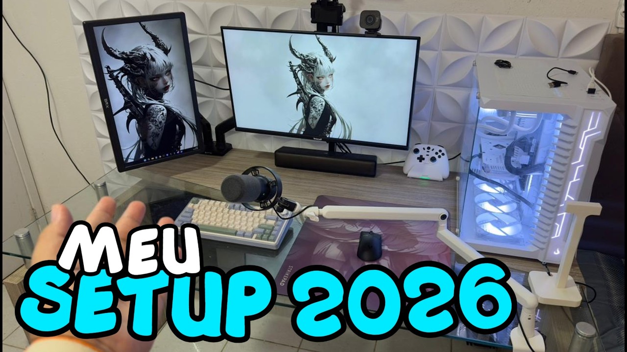MOSTRANDO MEU SETUP DE 2026!!