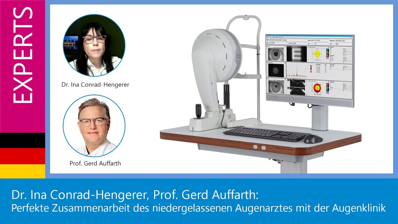 Dr. Conrad-Hengerer, Prof. Auffarth: Perfekte Zusammenarbeit des Augenarztes mit der Augenklinik