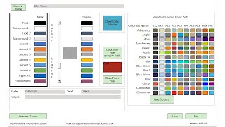 Creating Access Themes with different fonts using ThemeMaker