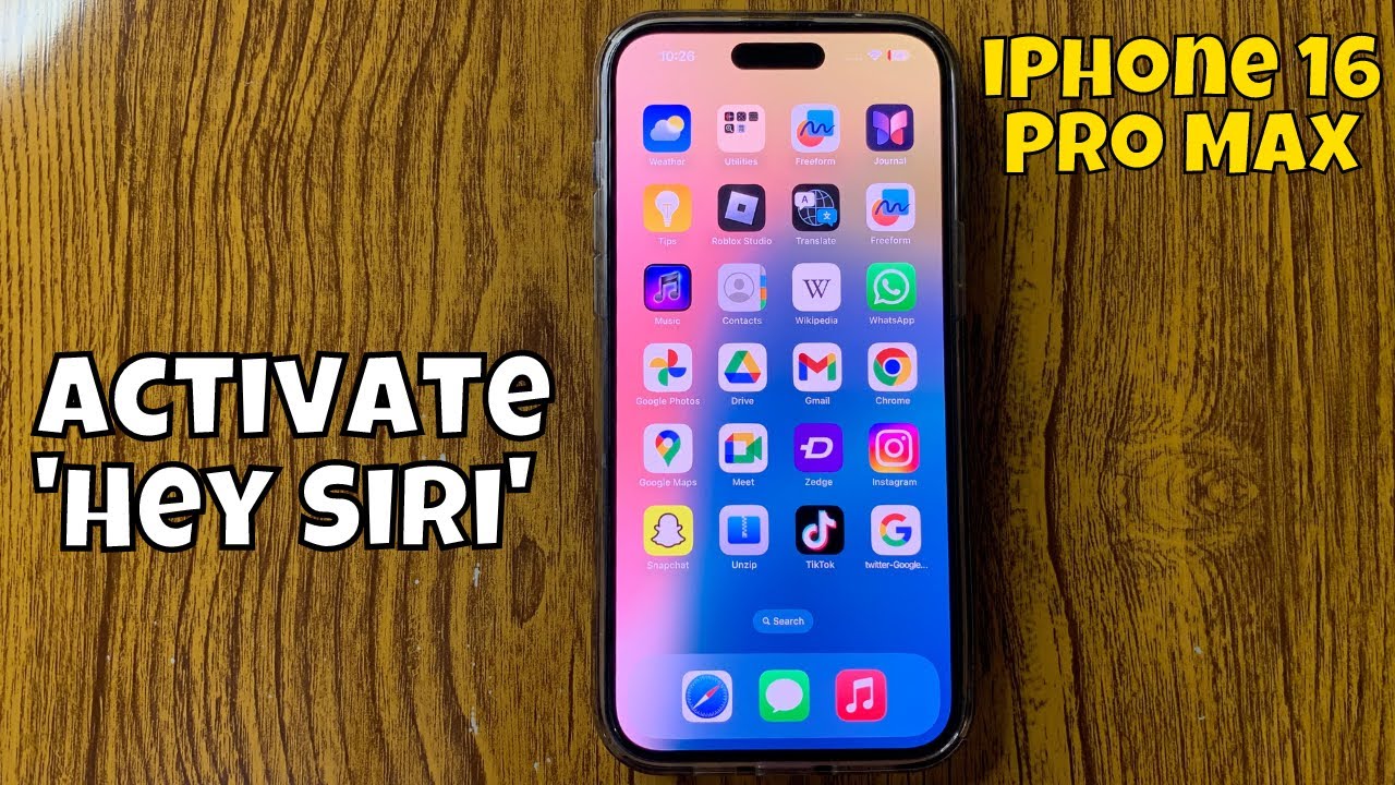 how-to-activate-hey-siri-on-iphone-16-pro-max-youtube