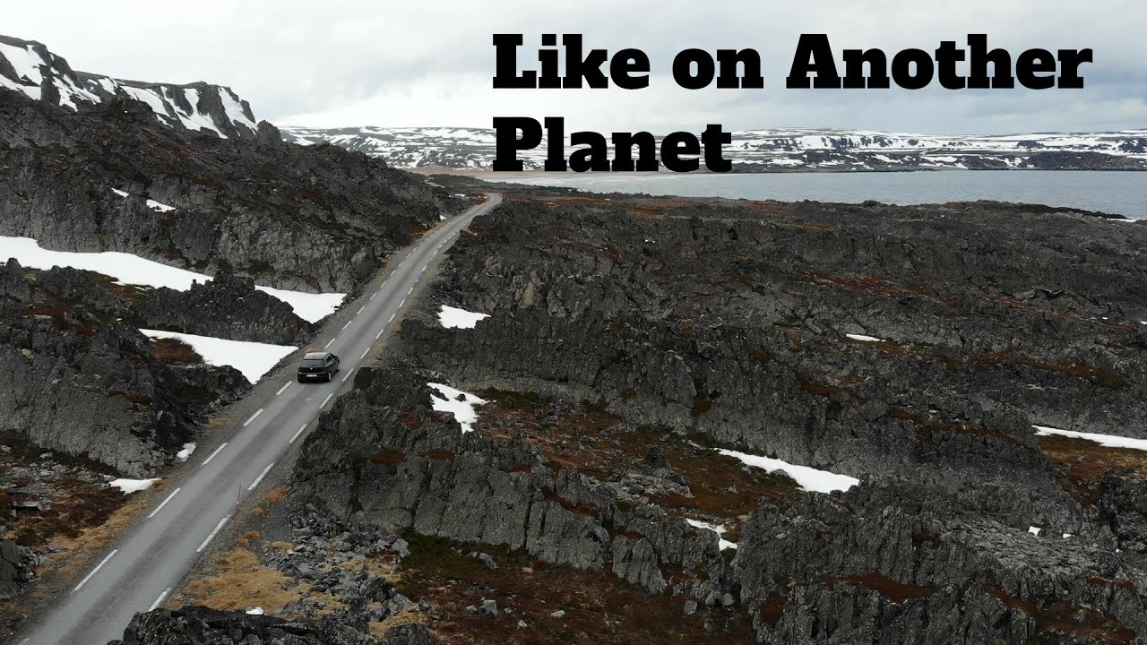 A Surreal, Otherworldly Landscape towards Deserted Village, Varanger Peninsula Norway