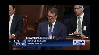 Chair Bilirakis Speaking on the Promoting Resilient Supply Chain Act