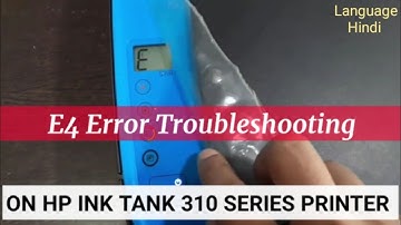 E4 Error on HP Ink Tank 319 Printer | Paper Jam Issue | Paper Pickup Sensor issue| Printer Repairing