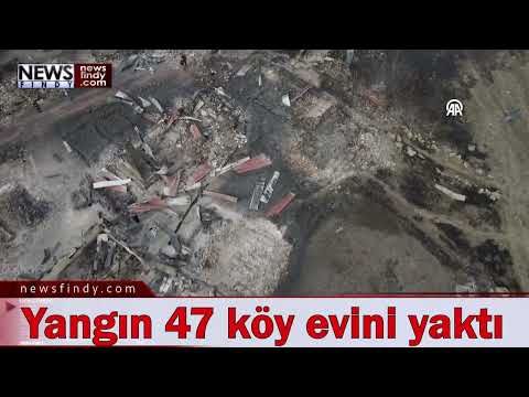 Kastamonu, Tosya'da Yangın 47 köy evini yaktı bitirdi #dron #büyükyangın #tosyayangın #kastamonu