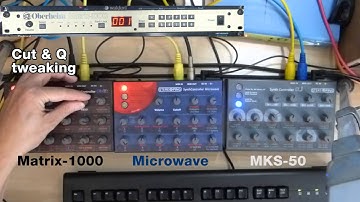 08/2014 - Synth Controller Realtime-Tweaking ft. Microwave, Matrix-1000 and MKS-50