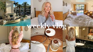 VLOG | we have some exciting news 🥺 girls hotel stay, groceries, dying jakes hair etc