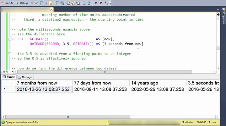 Dates and Times in SQL